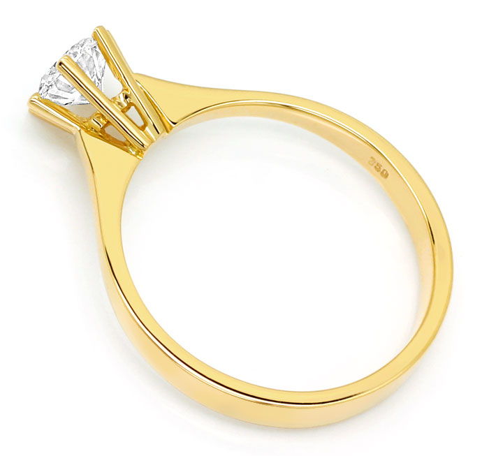 Foto 3 - Diamantring mit 0,58ct Top Wesselton Brillant, 18K Gold, R7869