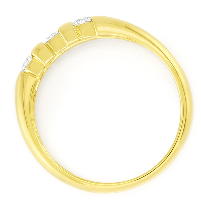 Foto 3 - Feiner Gelbgold-Ring lupenreine Brillanten, S2955