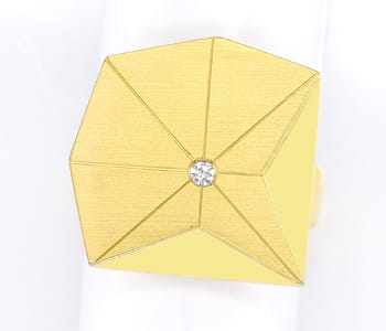 Foto 1 - Fantastischer Designer Stern-Ring mit Diamant, S5498