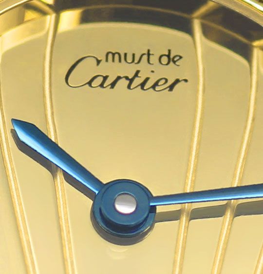 Foto 3 - Cartier Colisee Argent Silber Vergoldet DamenArmbanduhr, U2431